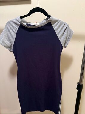 Rolla Coster Navy and Light Gray Raglan Sleeve Dress